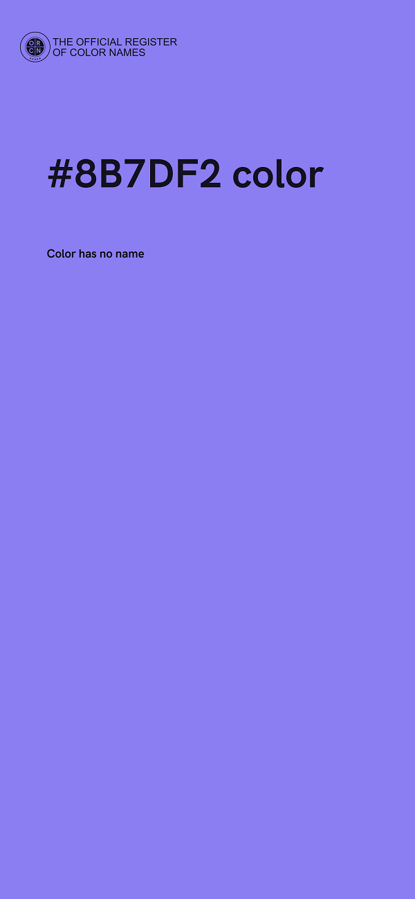 #8B7DF2 color image