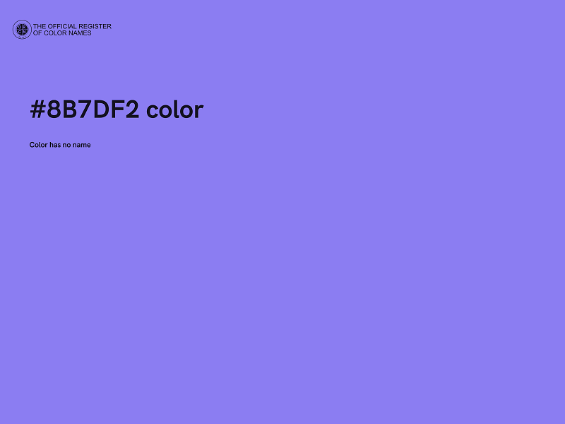 #8B7DF2 color image