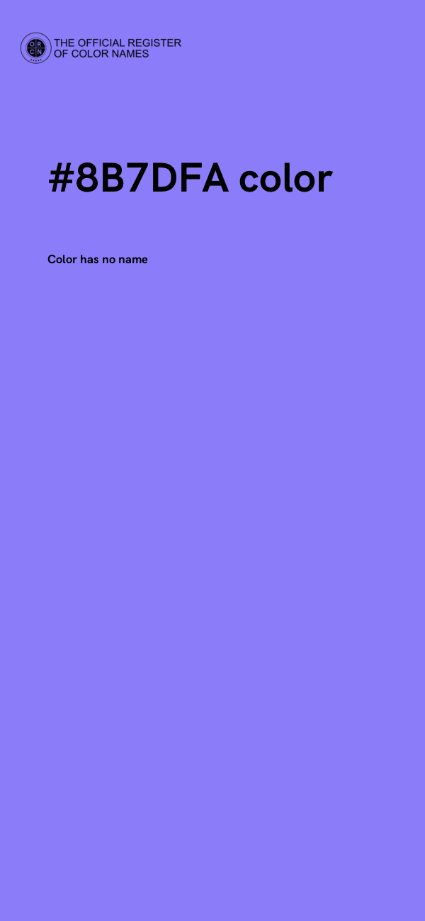 #8B7DFA color image