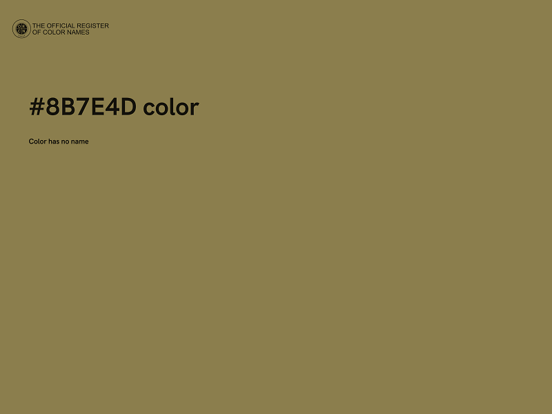 #8B7E4D color image