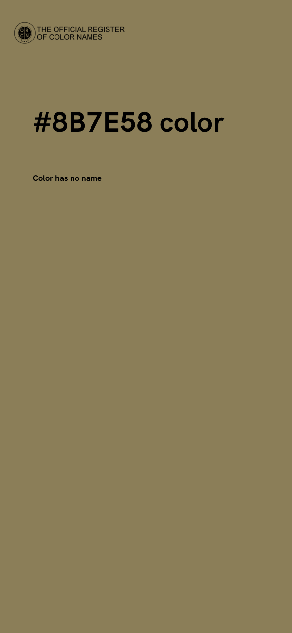 #8B7E58 color image