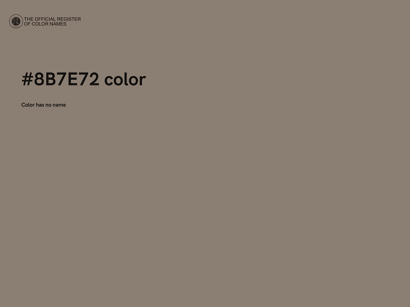 #8B7E72 color image