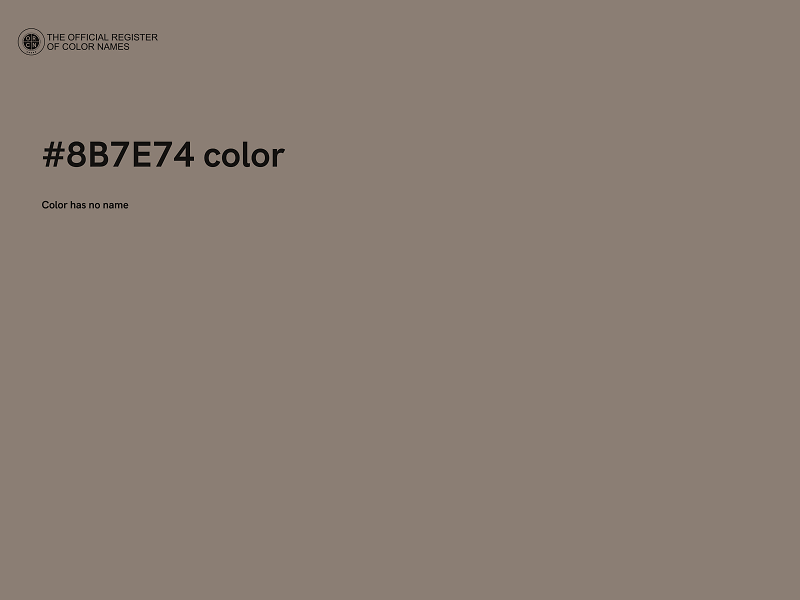 #8B7E74 color image