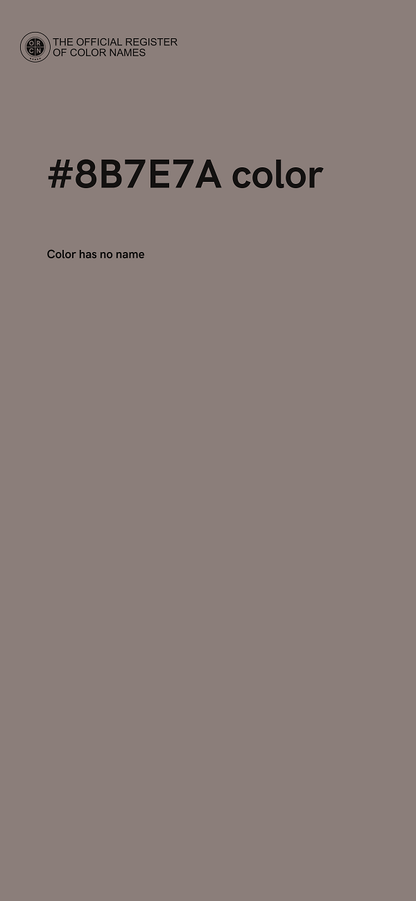 #8B7E7A color image