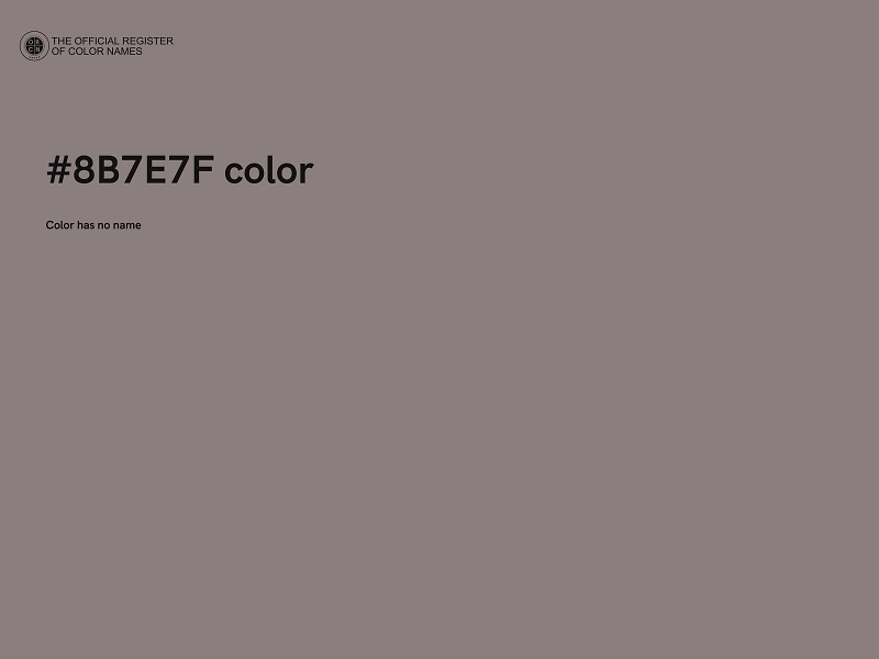 #8B7E7F color image