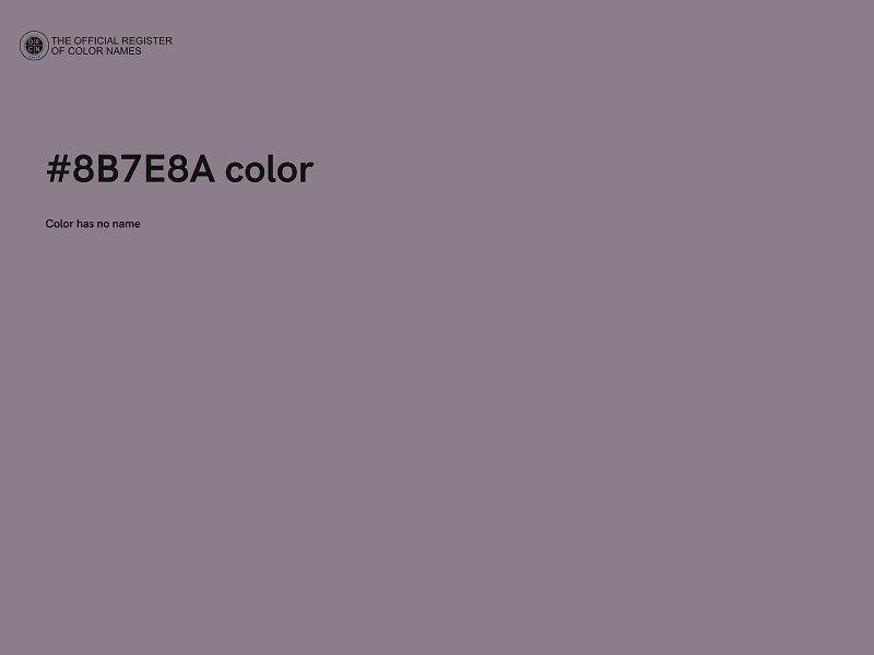 #8B7E8A color image