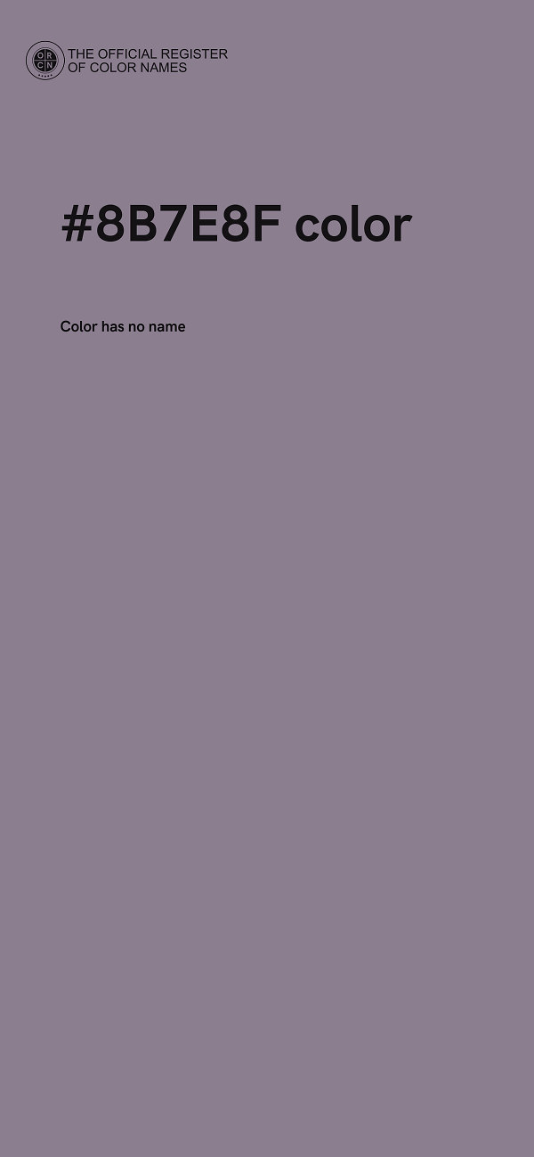 #8B7E8F color image