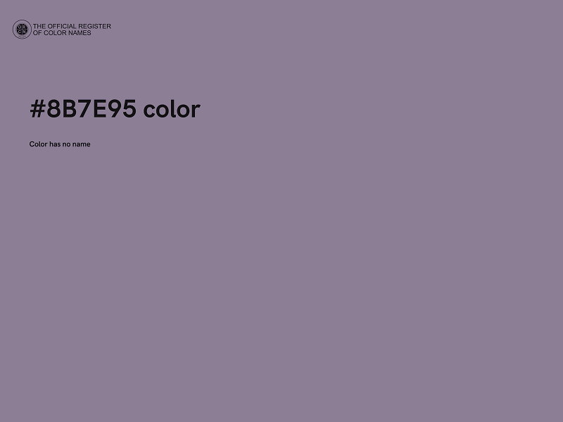 #8B7E95 color image