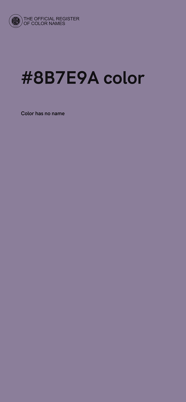 #8B7E9A color image