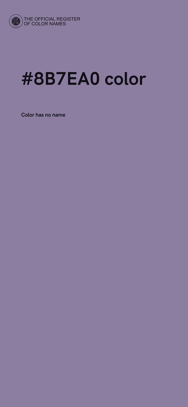 #8B7EA0 color image