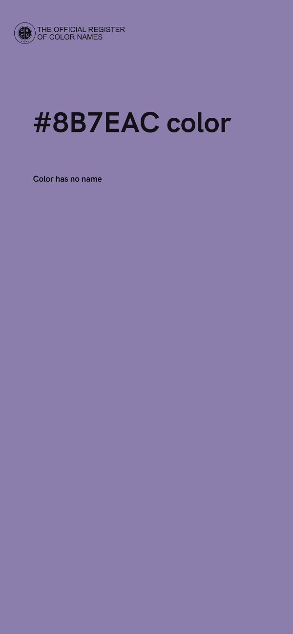 #8B7EAC color image
