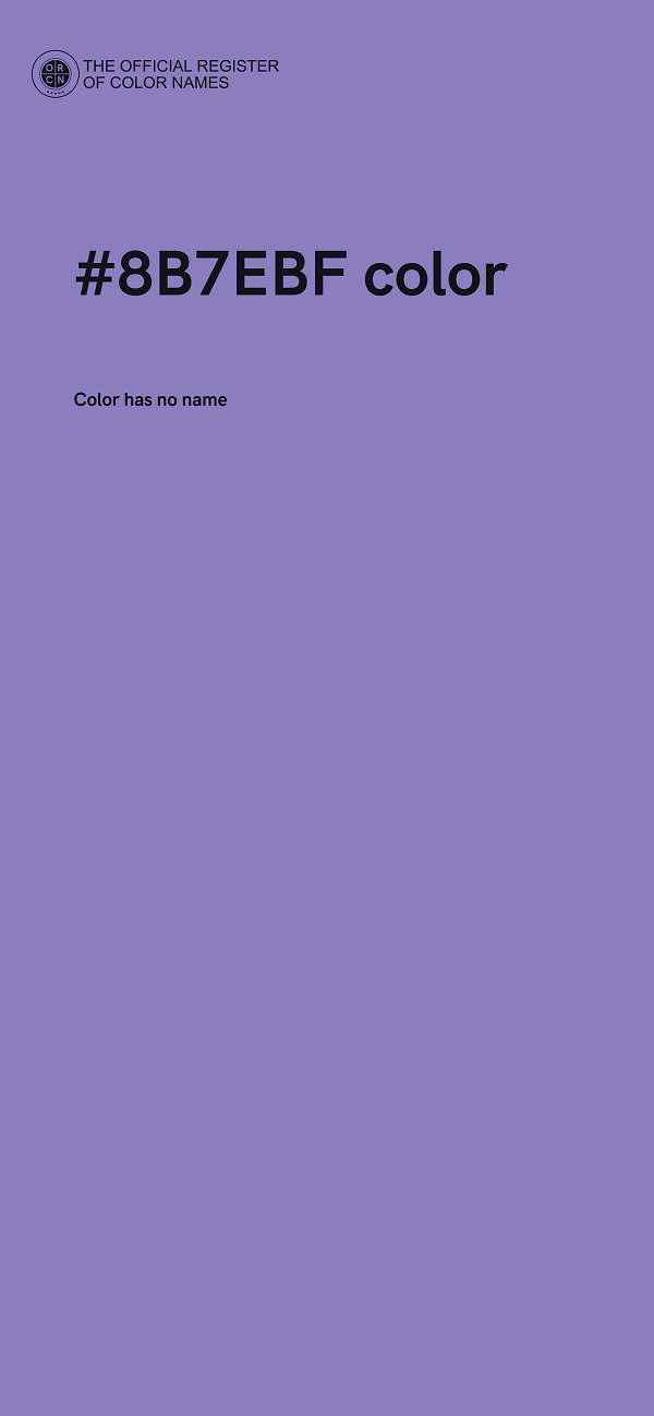 #8B7EBF color image