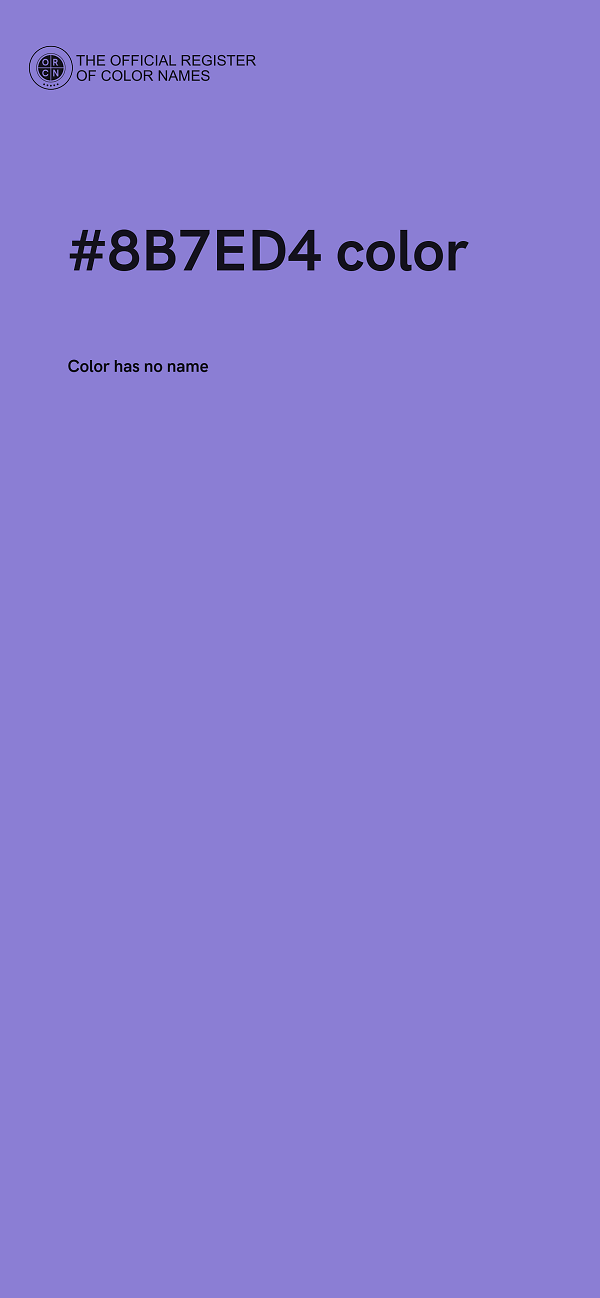#8B7ED4 color image