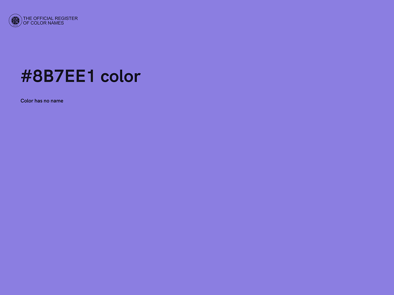 #8B7EE1 color image