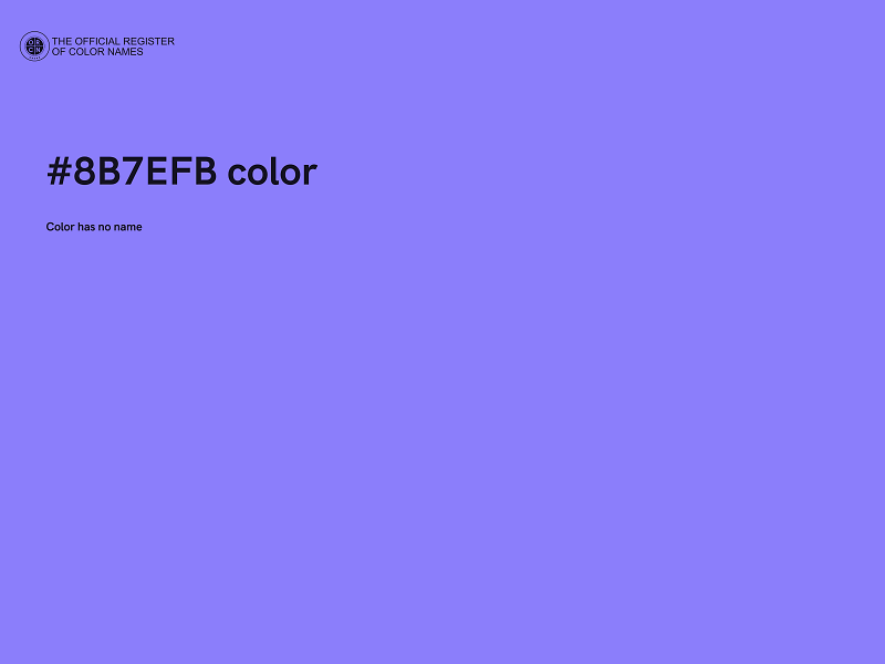 #8B7EFB color image