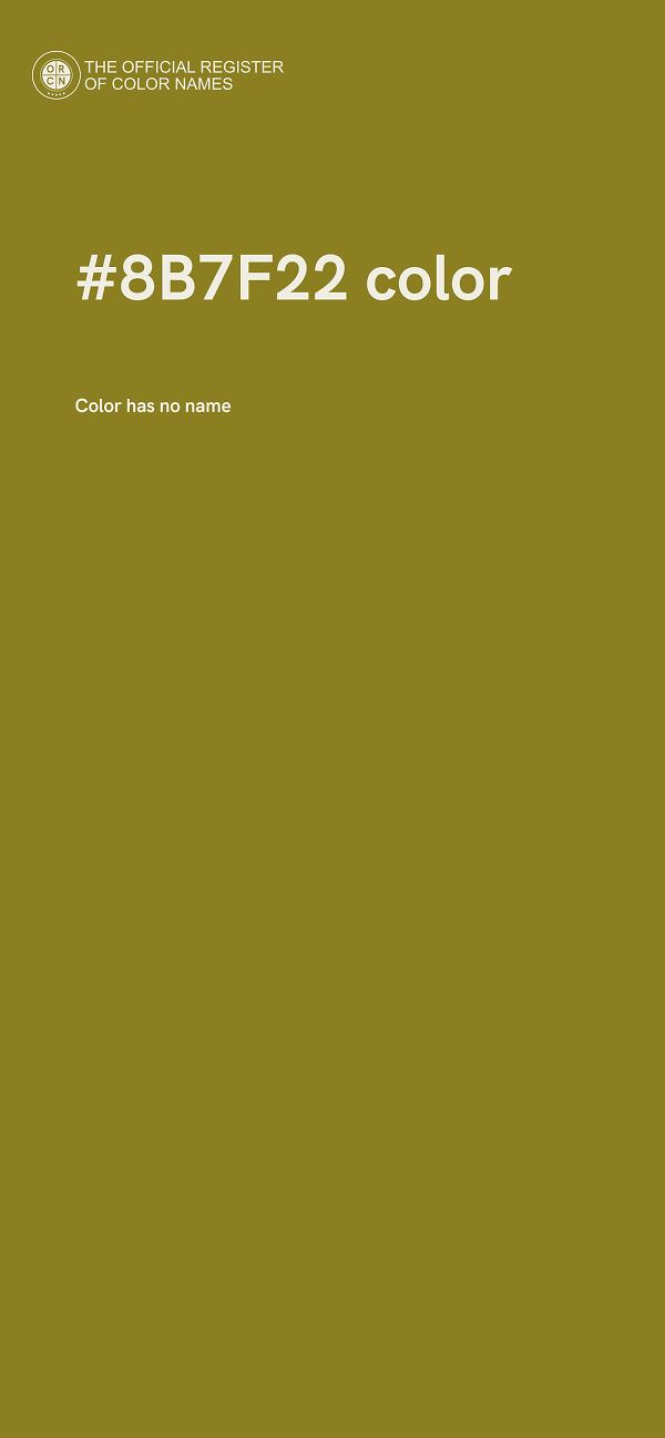 #8B7F22 color image