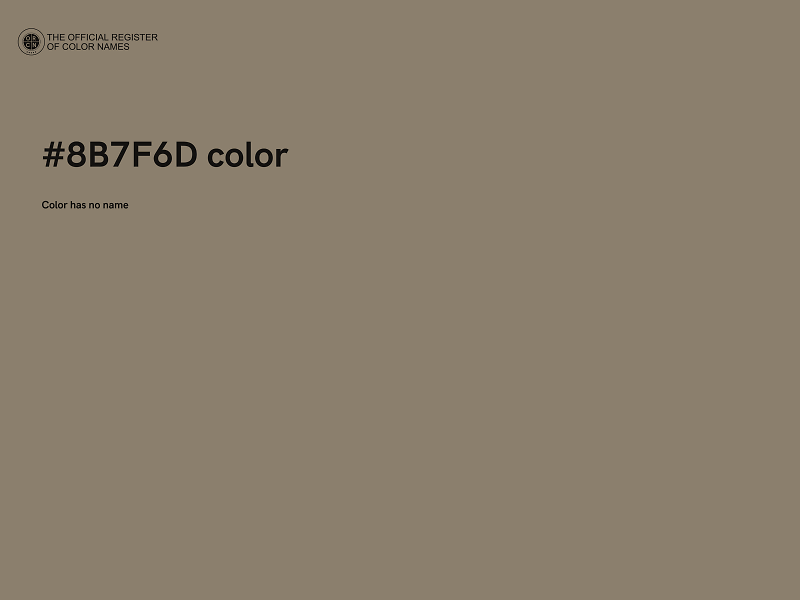 #8B7F6D color image