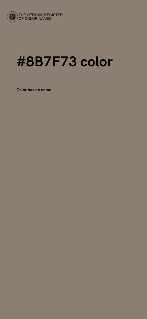 #8B7F73 color image