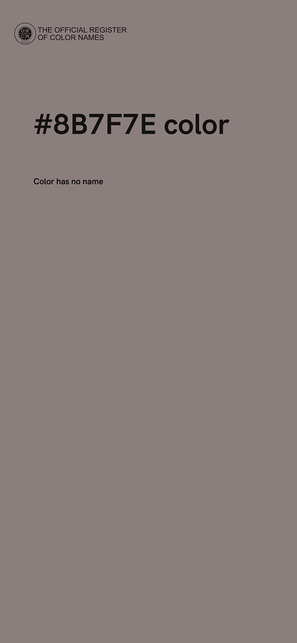 #8B7F7E color image