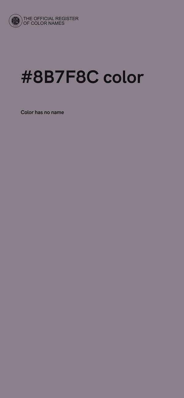 #8B7F8C color image