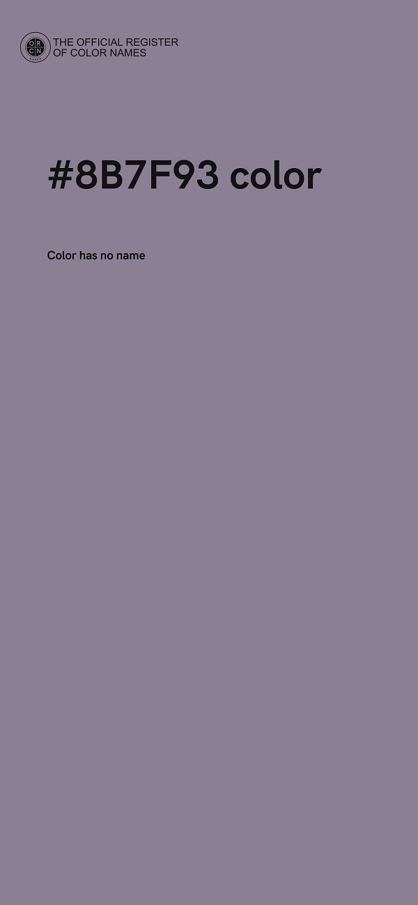 #8B7F93 color image