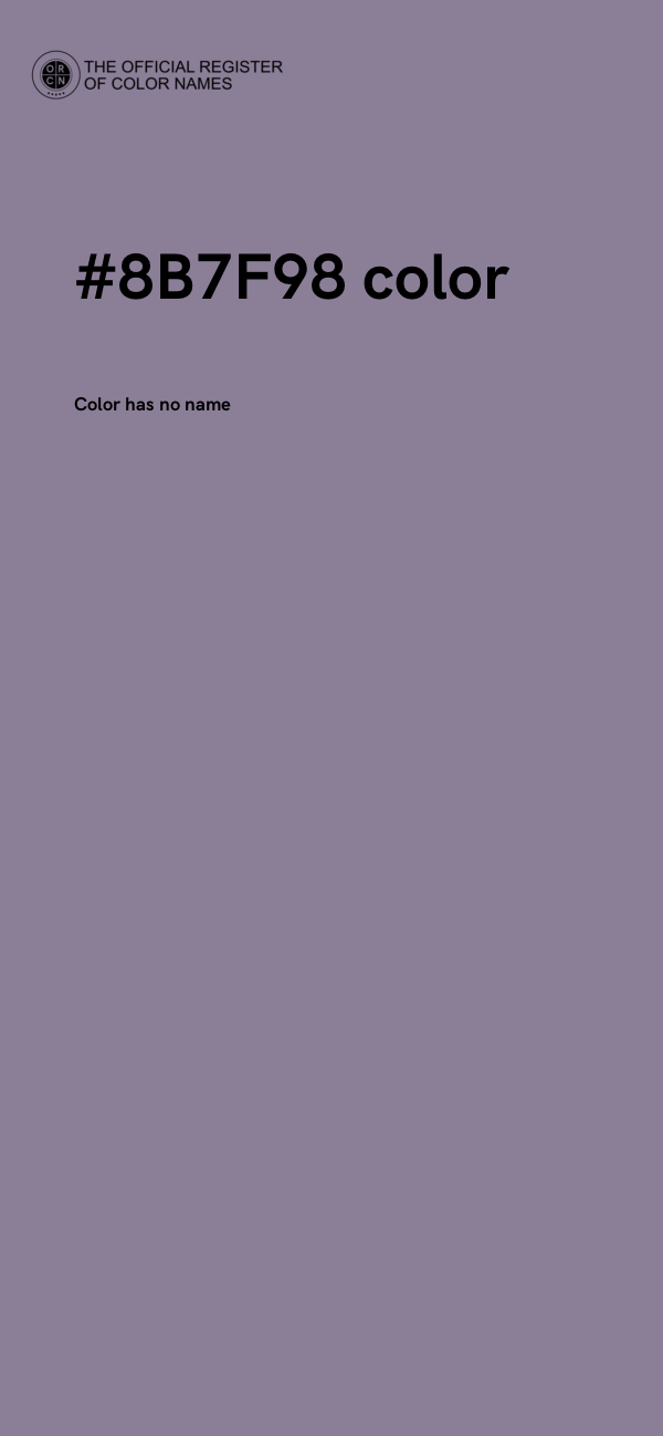 #8B7F98 color image