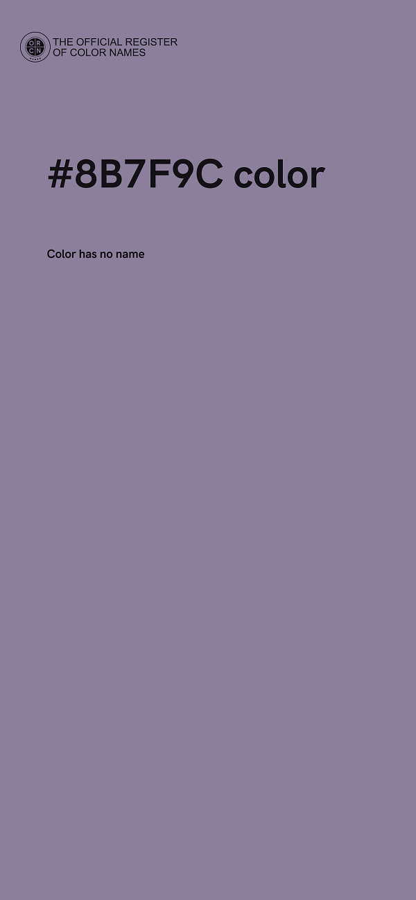 #8B7F9C color image