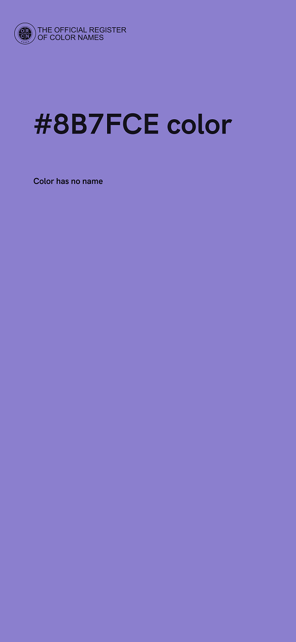 #8B7FCE color image