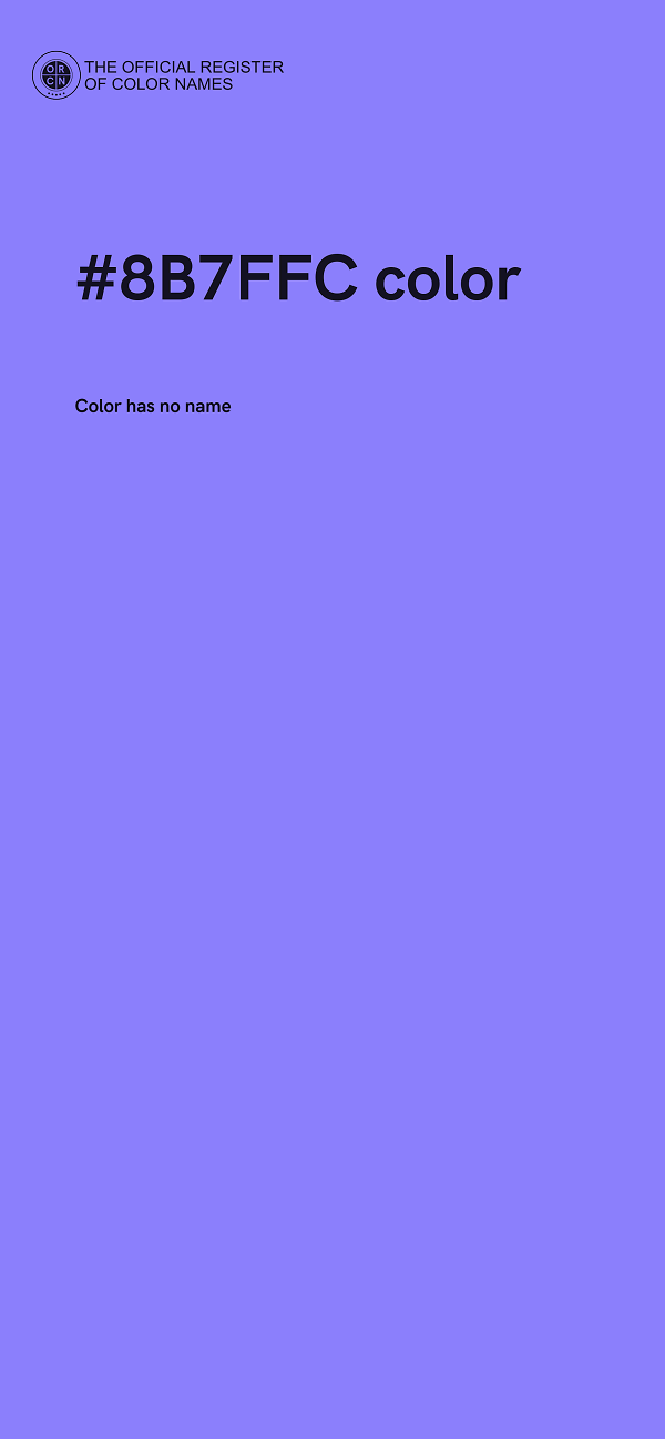#8B7FFC color image