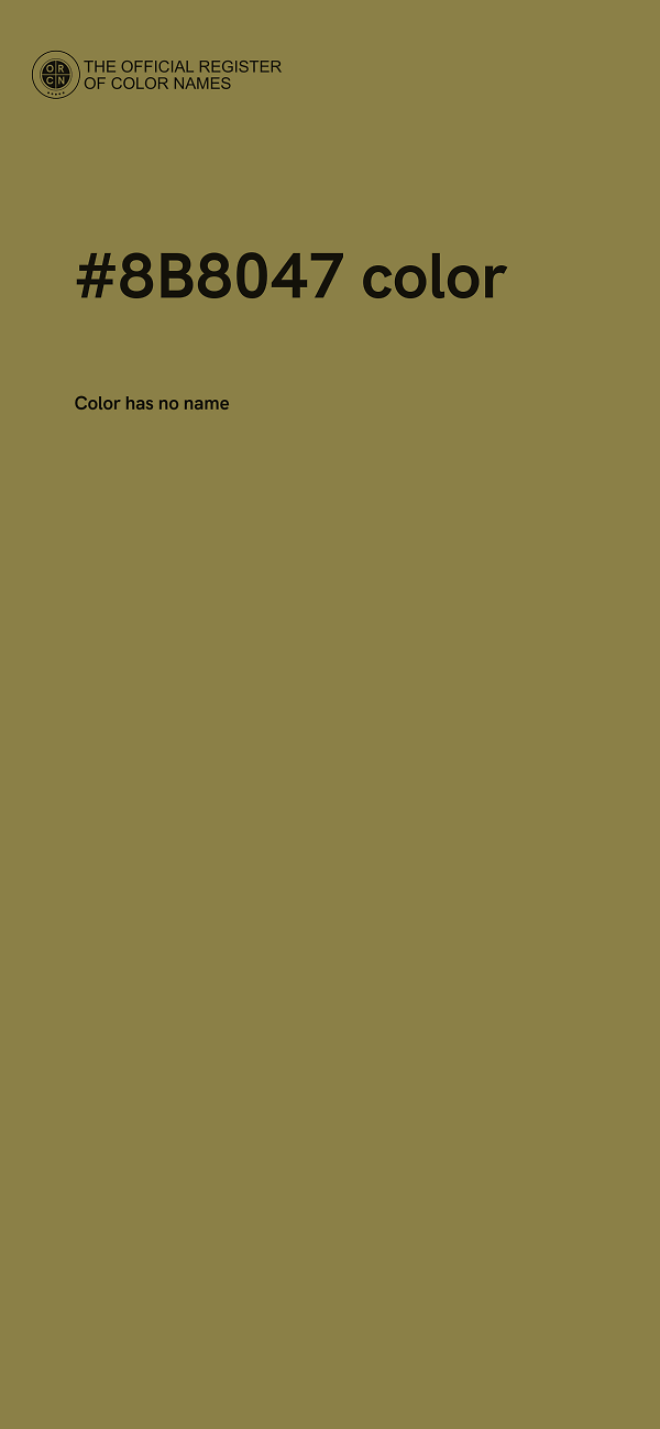 #8B8047 color image