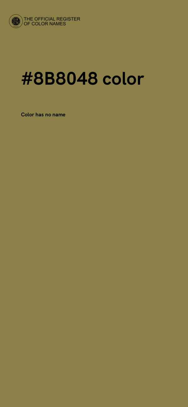 #8B8048 color image