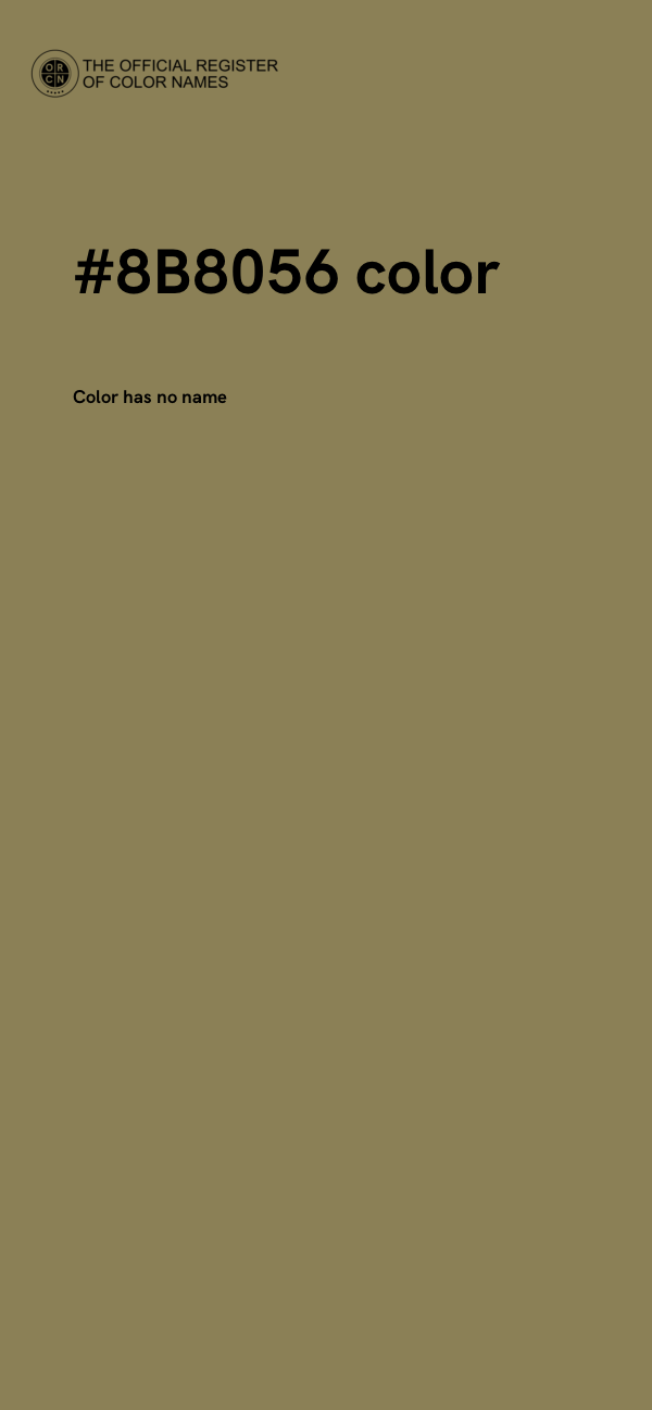 #8B8056 color image