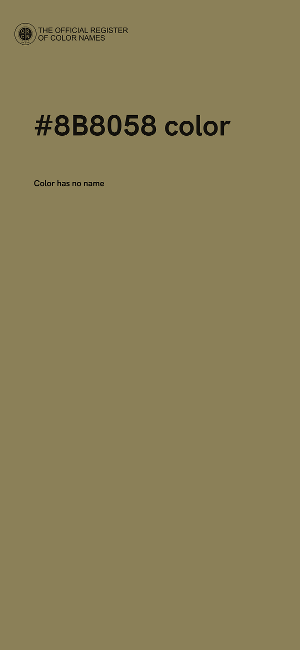 #8B8058 color image