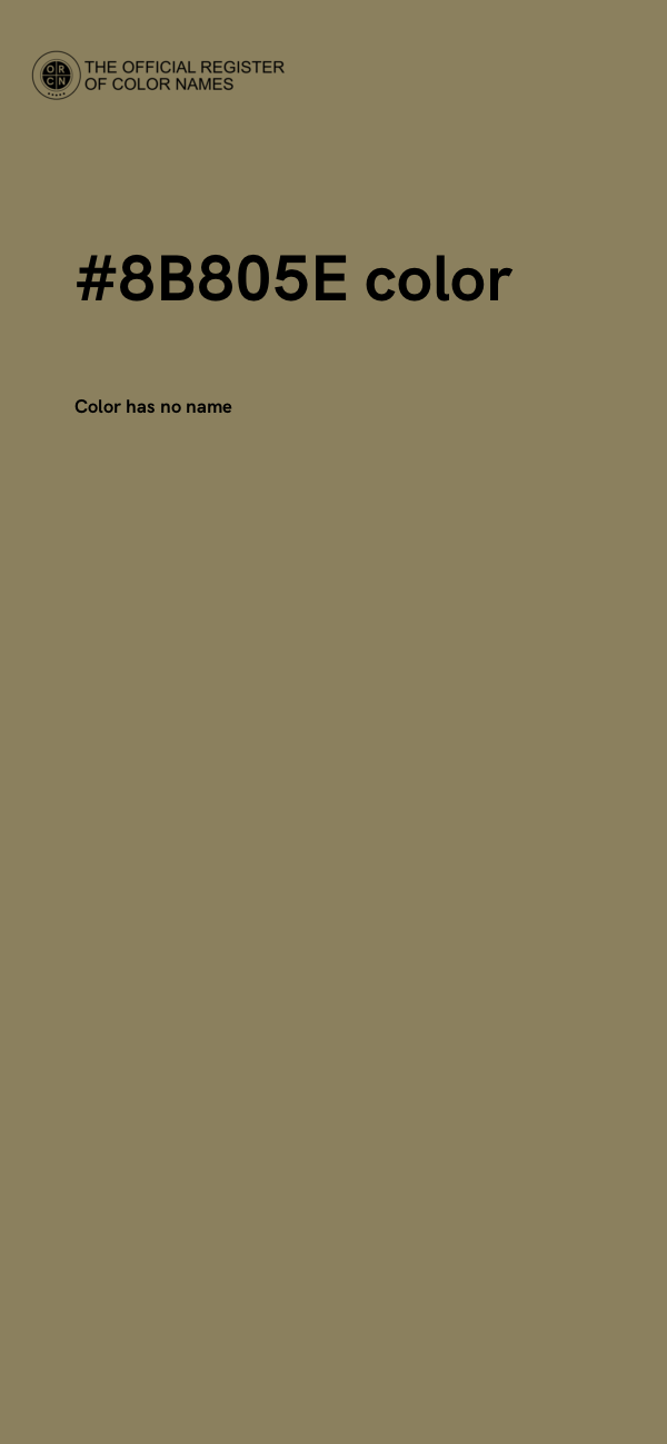 #8B805E color image