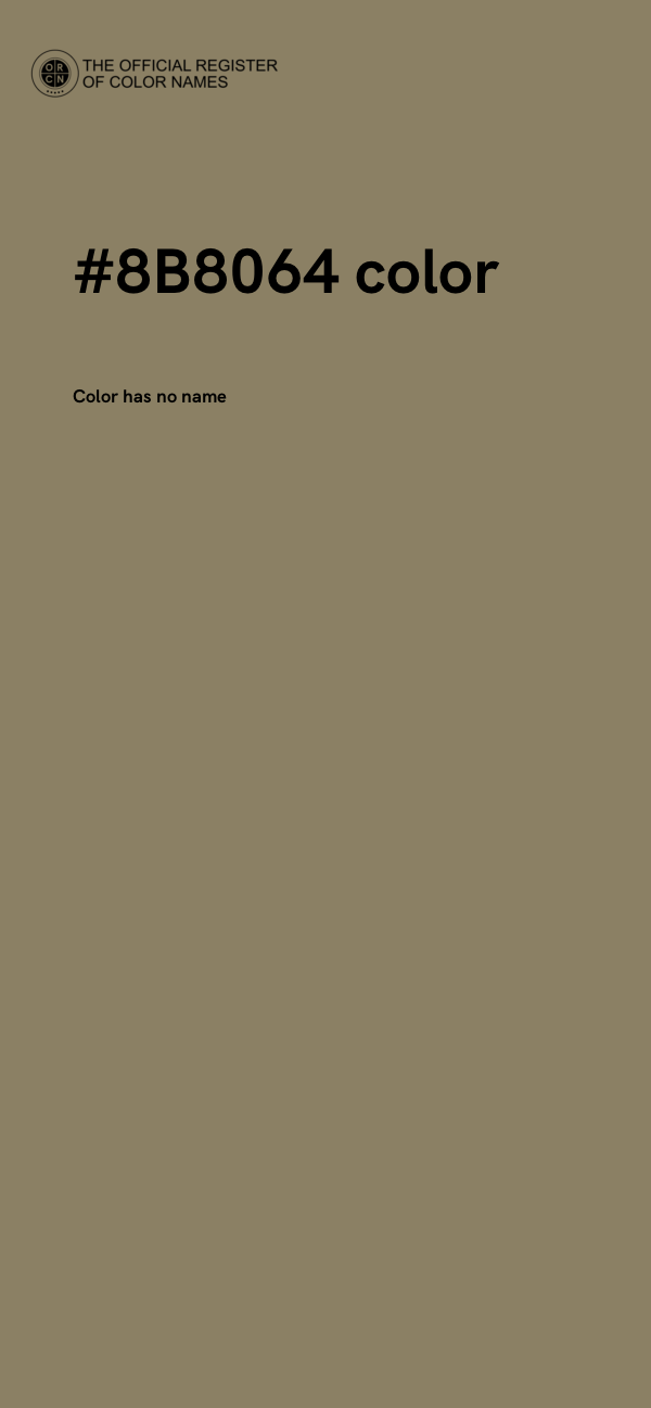 #8B8064 color image