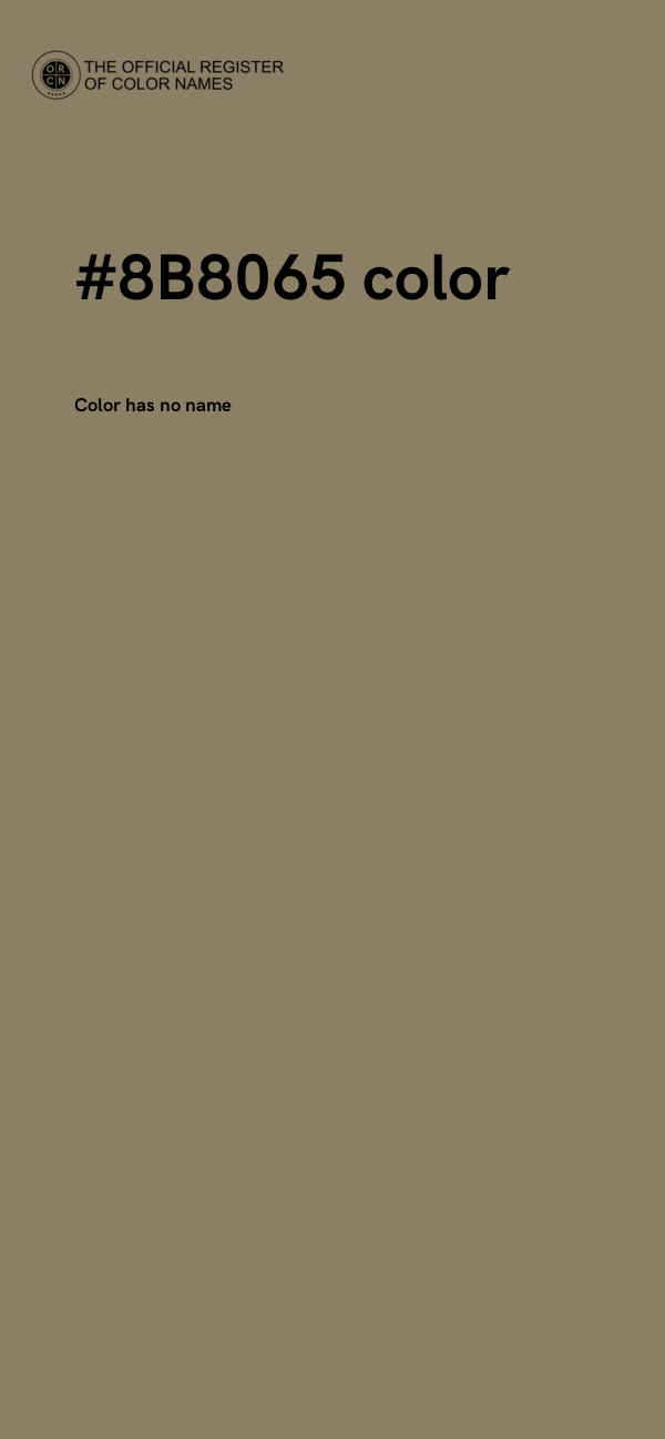 #8B8065 color image