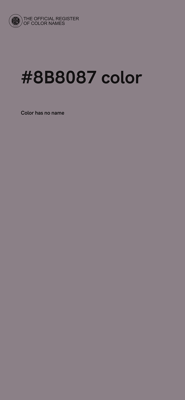 #8B8087 color image