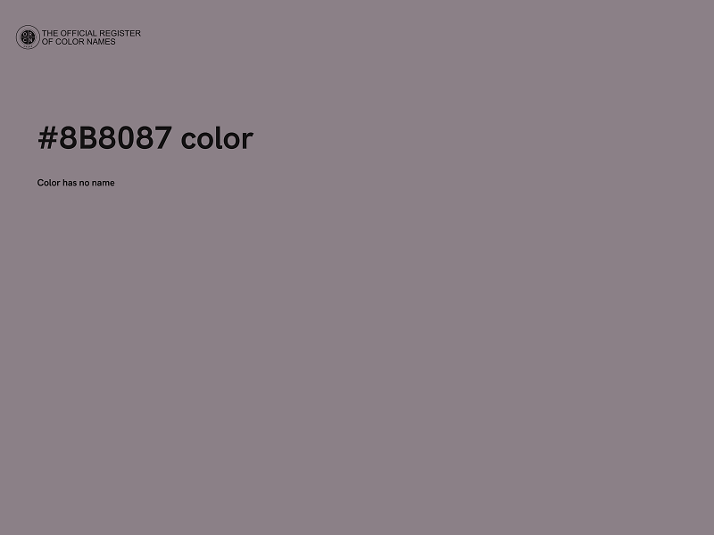 #8B8087 color image
