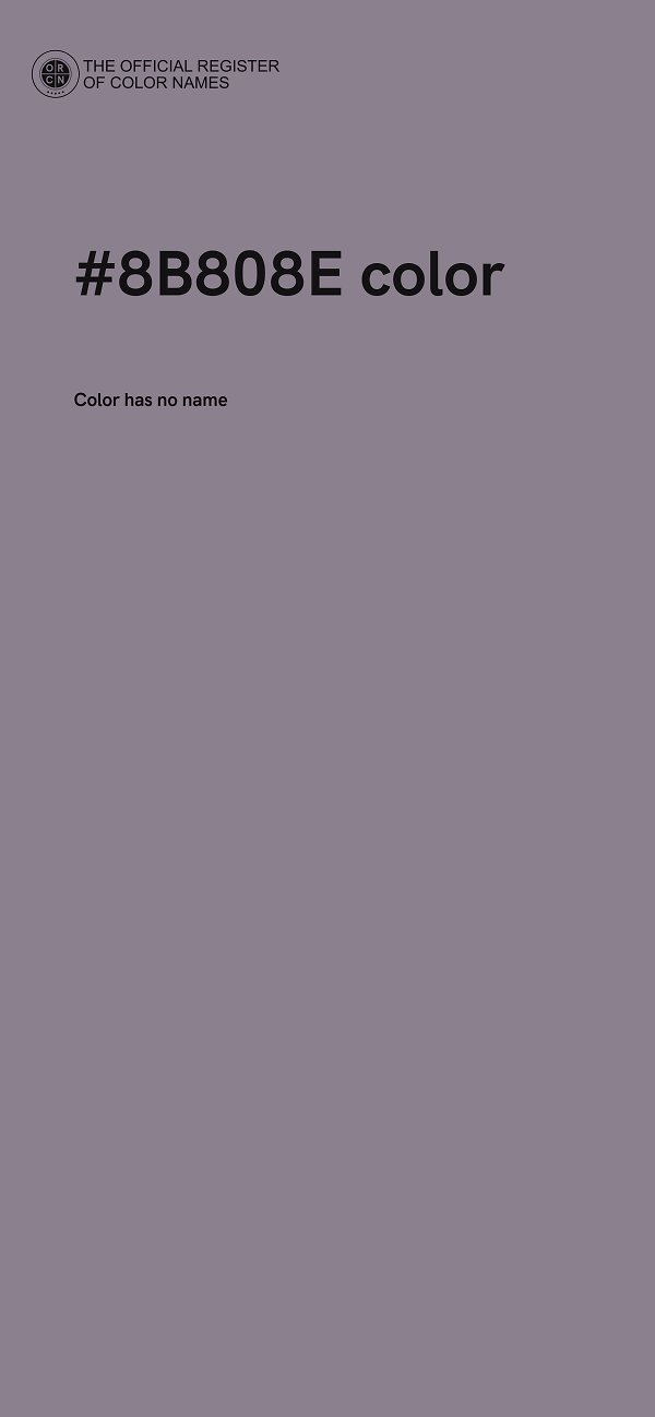 #8B808E color image