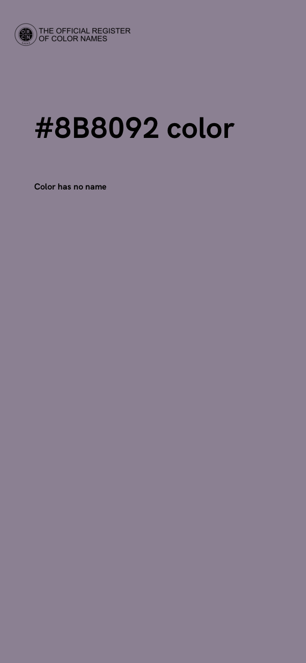 #8B8092 color image