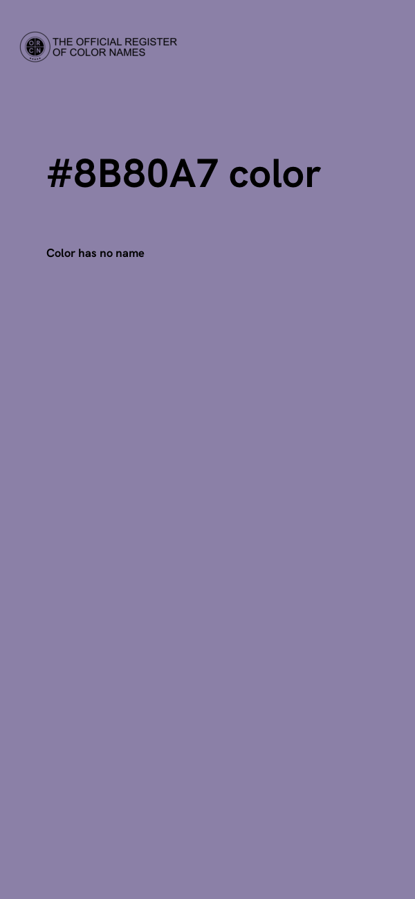 #8B80A7 color image