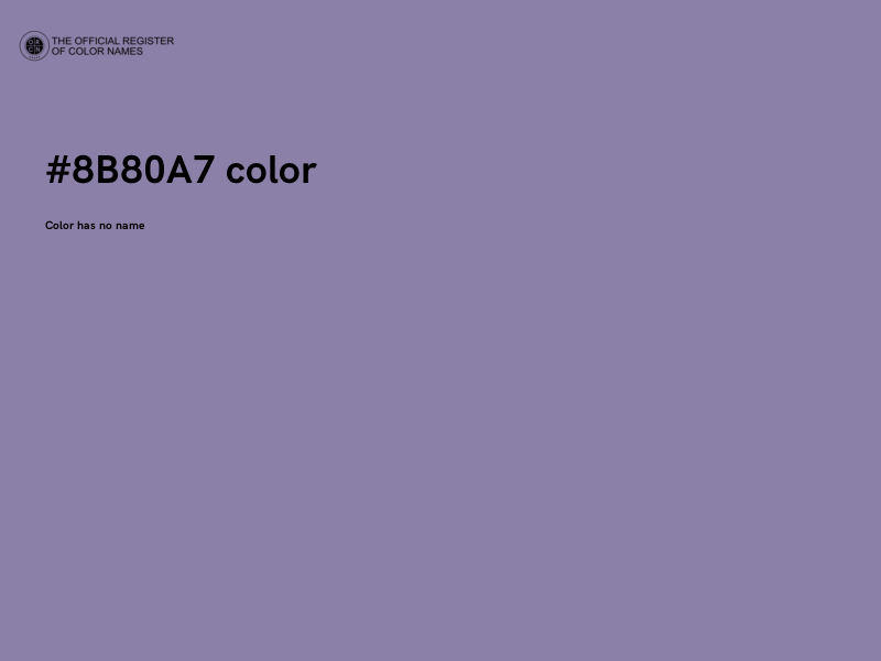 #8B80A7 color image