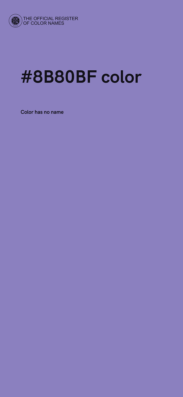 #8B80BF color image