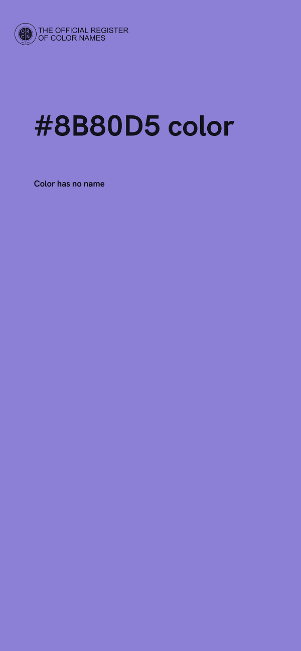 #8B80D5 color image