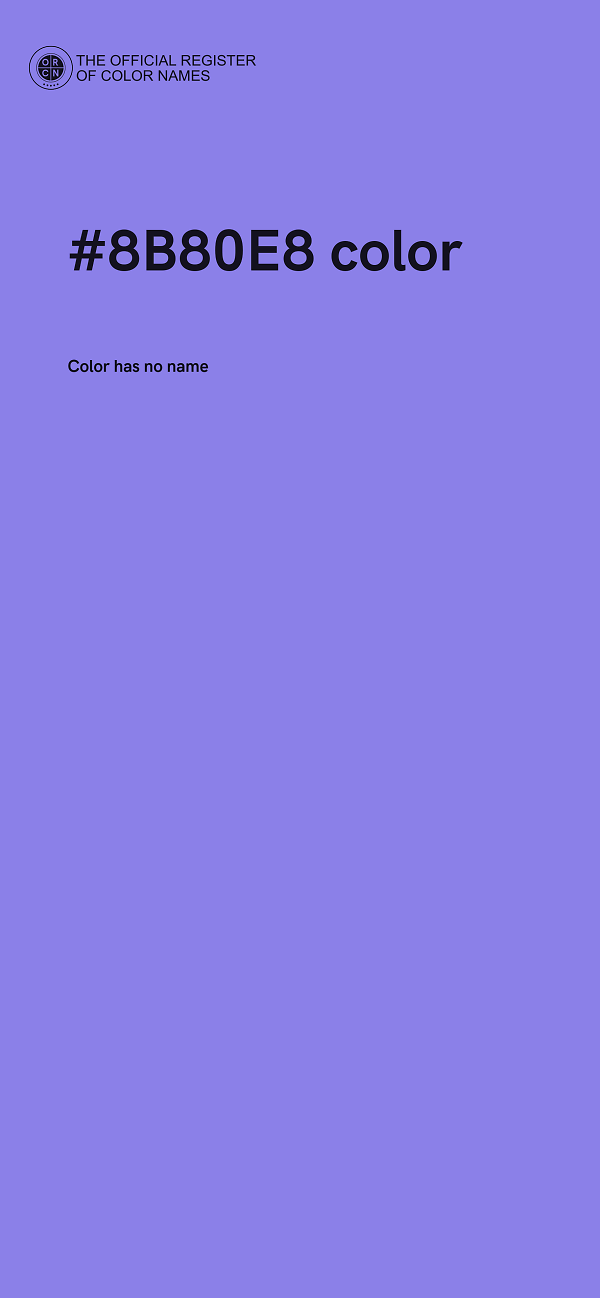#8B80E8 color image