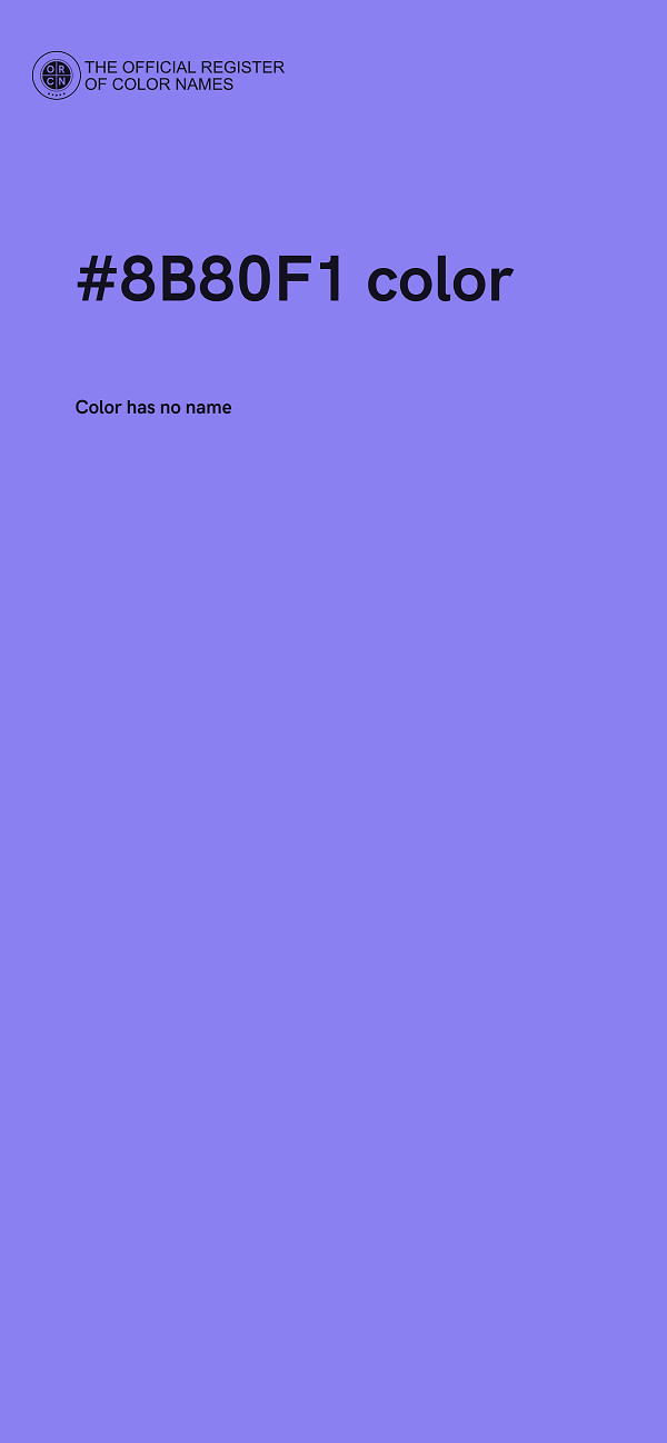 #8B80F1 color image