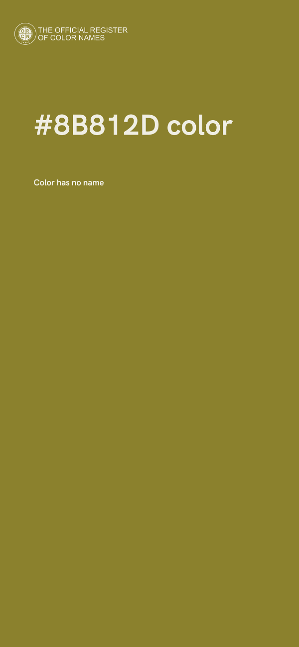 #8B812D color image