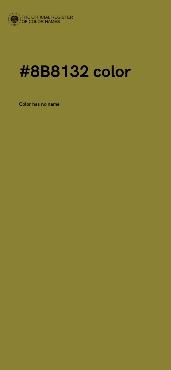 #8B8132 color image