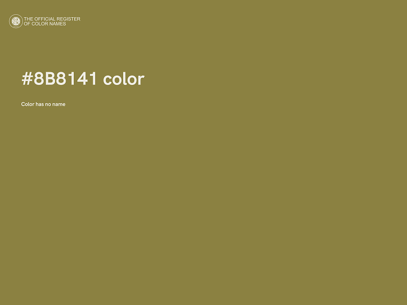 #8B8141 color image