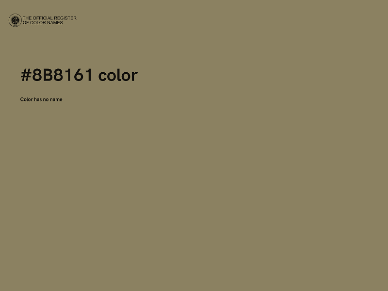 #8B8161 color image